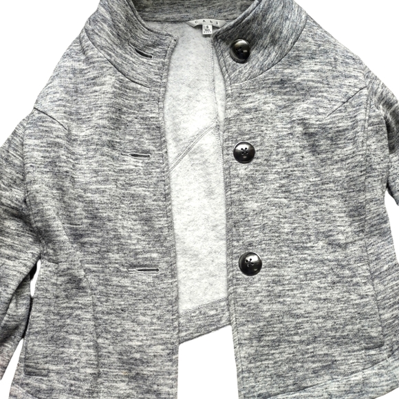 Cabi Heathered Gray Asymmetrical Jacket ,Size Small - Picture 11 of 11